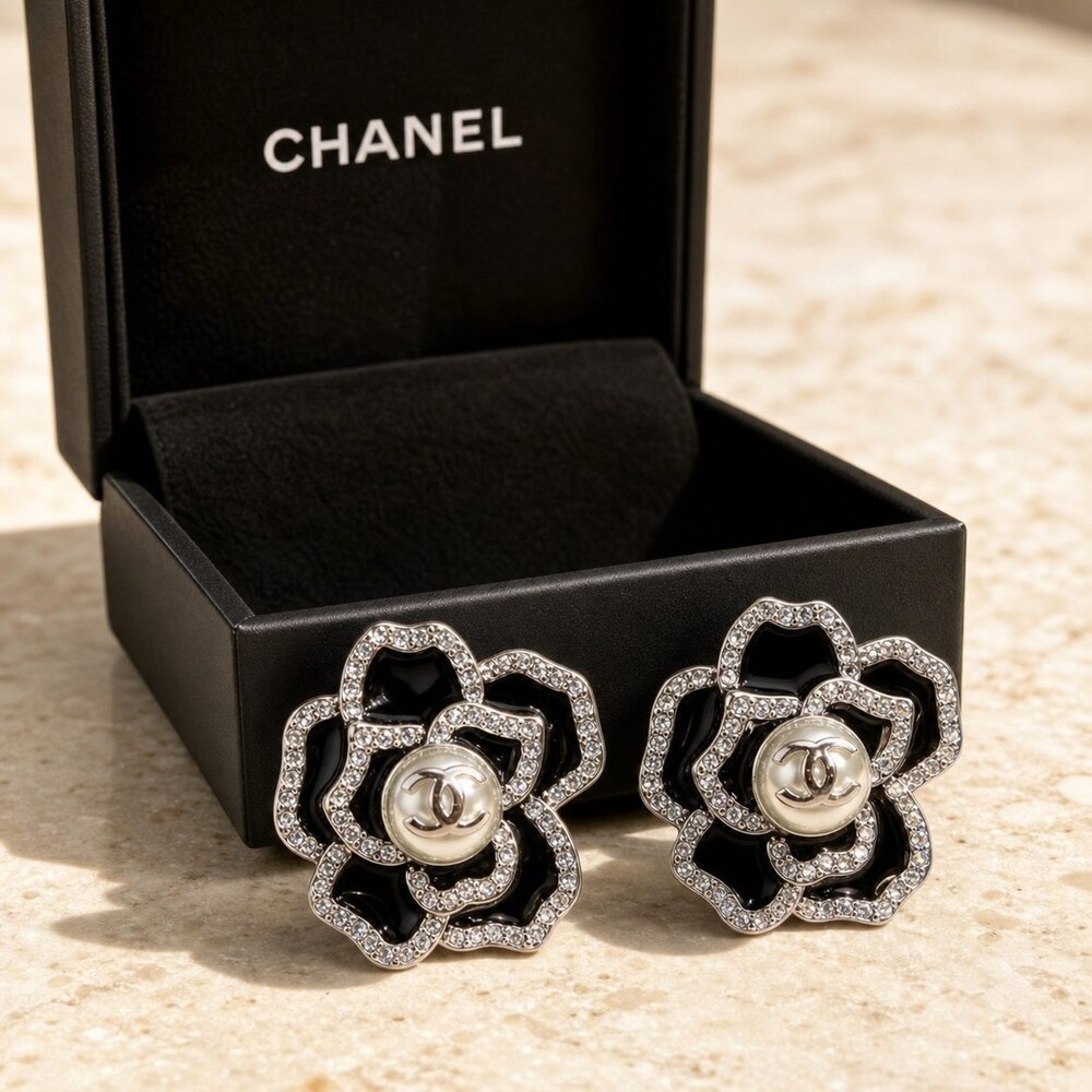CHANEL Classic Parisian Earrings Style 36 | New with Box - Picture 3 of 9